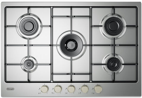 DeLonghi YLG 75 F piano cottura Acciaio inox Da incasso 75 cm Gas 5 Fornello(i)