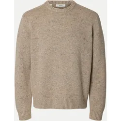 Pullover aus Woll-Mix Beige L