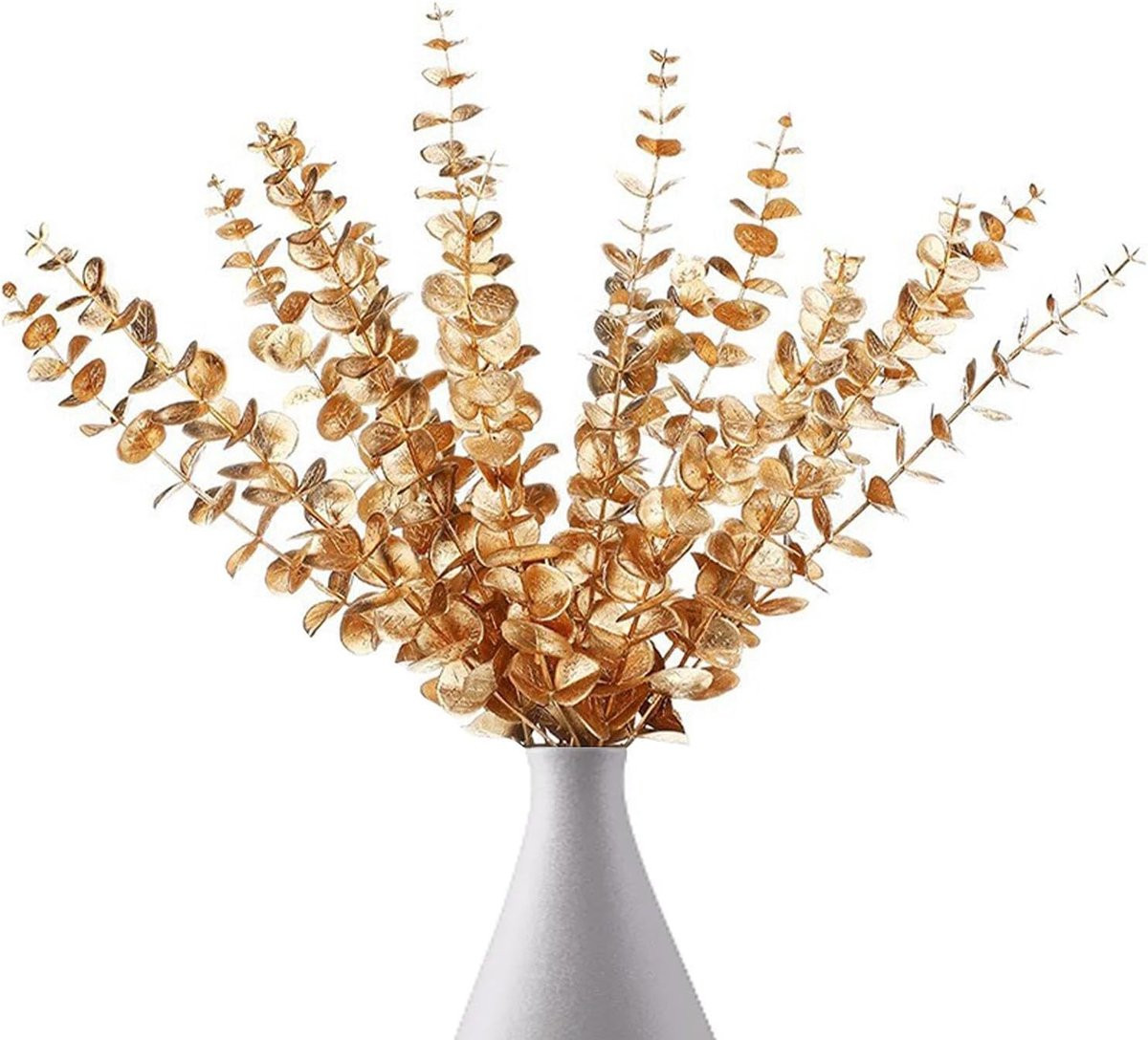 Allecto Plus Kunsttakken Eucalyptus Decoratie - Goud - 10 Stokken