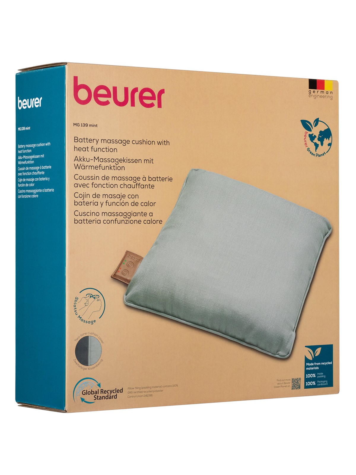 Beurer MG139 massage cushion mint