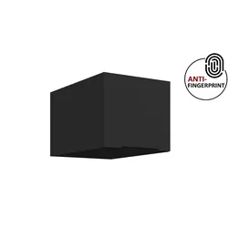 Küchen Aufsatzschrank 40 Küche ARIA Schwarz matt Küchenzeile Anti Fingerprint