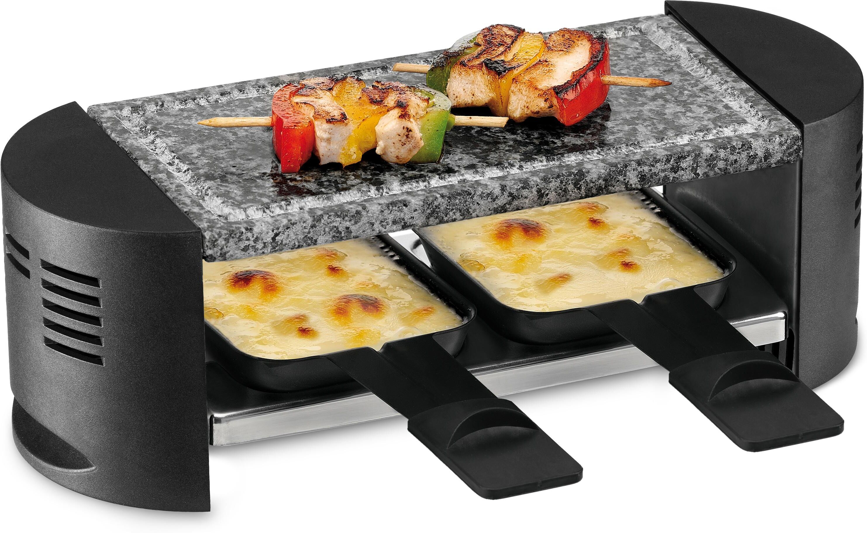 TRISA Raclette "Raclettino für 2 Personen", schwarz (bunt), Raclettes, Raclette bunt Einheitsgröße