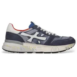 Premiata für Herren. MICK Mick Lederschuhe blau (43), Wohnung, Schnürsenkel, Lässig