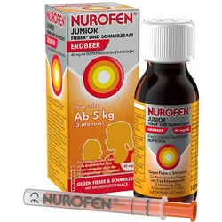 NUROFEN Junior Fieber- und Schmerzsaft Erdbeer 40mg/ml Ibuprofen 100 ml