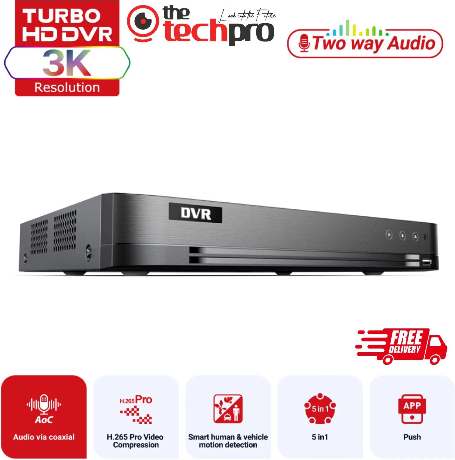 Hikvision Compatible 8CH H.265 HD CCTV DVR-508XT Digital Video Recorder