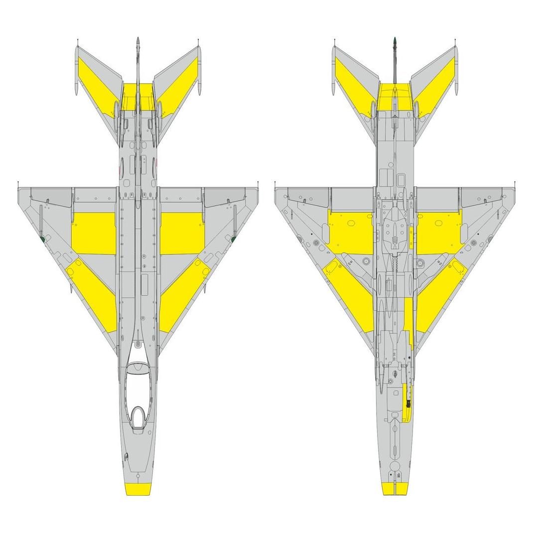Eduard MiG-21F surface panels for (EX1193)