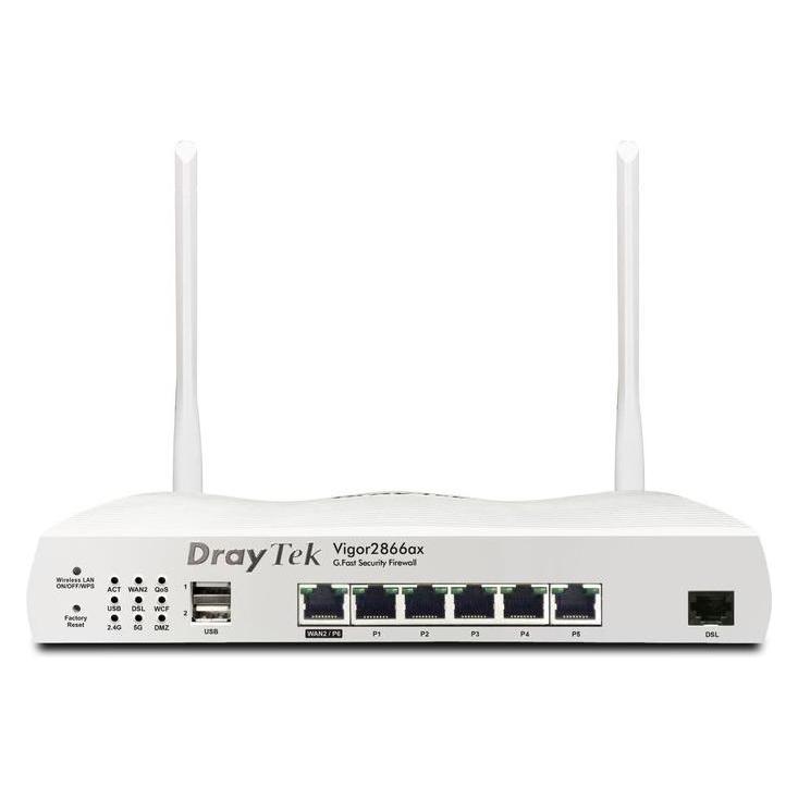Draytek Vigor 2866ax WLAN-AC ModemR. ADSL2+/VDSL2/G.Fast (V2866AX-DE-AT-CH)