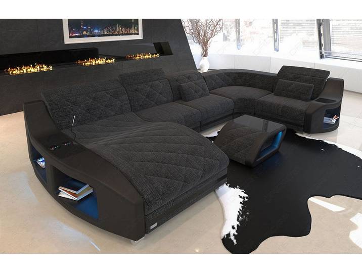 Couchlandschaft Swing U-Form in Stoff