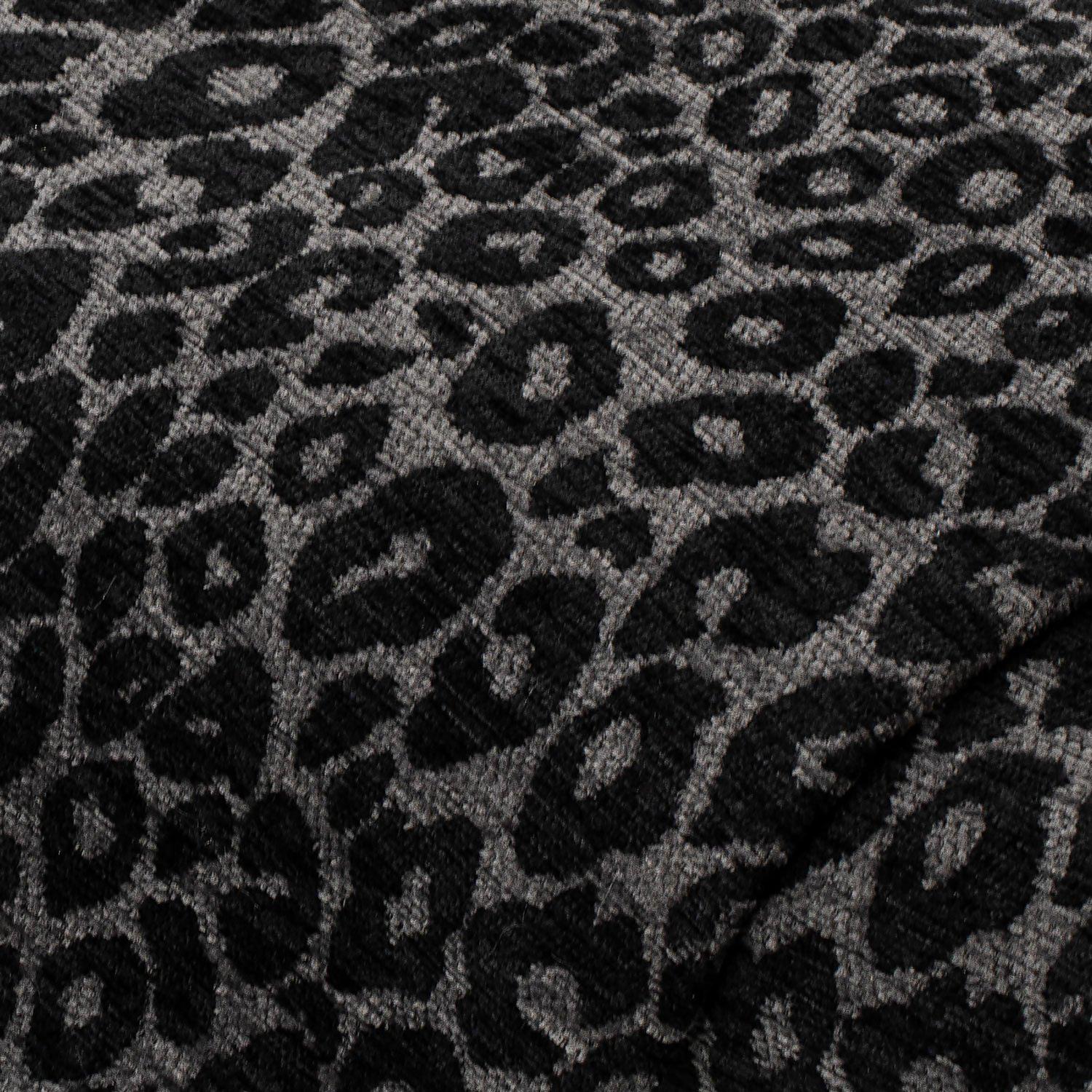 Möbel-Jacquard "Leo", grau/schwarz