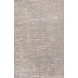 TEPPICHLÄUFER Streifen KASOS Polyester Beige 80 x 150 cm