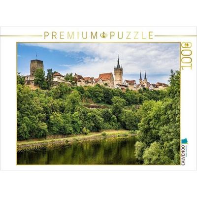 CALVENDO Puzzle Altstadt von Bad Wimpfen | 1000 Teile Lege-Größe 64x48cm Foto-Puzzle für glückliche Stunden