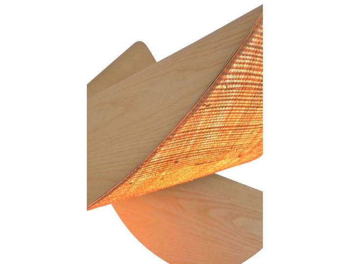 Lys Pendelleuchte M, 6-flg., natur, Holz/Rafia - Forestier - Wohnzimmer - Design - Sonstige - Mehrflammig