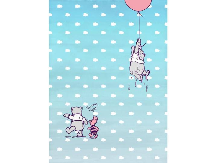 Fototapete Winnie Pooh, Papier, Kinder, 184x254 cm, Fsc, Tapeten & Wandverkleidungen, Fototapeten