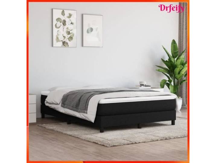 Ayhao Sommier à ressorts de lit Noir 140x190 cm Tissu AB3120510 123456