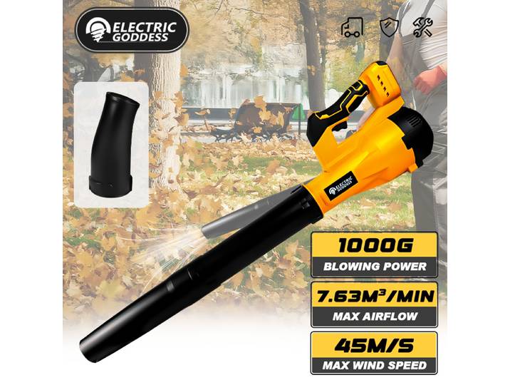 Souffleur de feuilles électrique sans fil, déesse, Tube Long, outil électrique de balayage de feuilles de jardin pour Dewalt, broche de batterie 20v