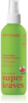 Attitude Super Leaves Kids spray para fácil penteado de cabelo com aroma a melão e coco 240 ml. Super Leaves Kids