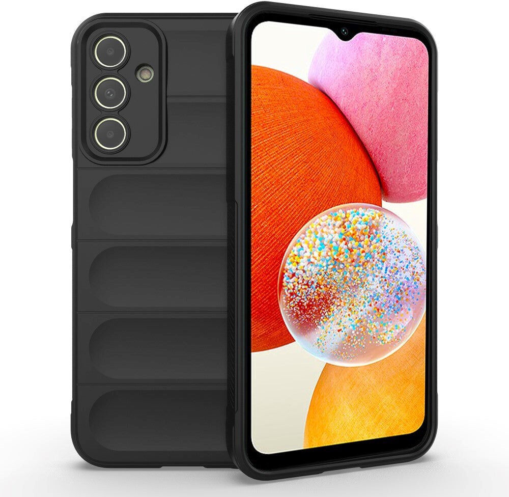 INCOVER Samsung Galaxy A15 (5G) / A15 Fleksibelt Plastik Bagside Cover - Sort