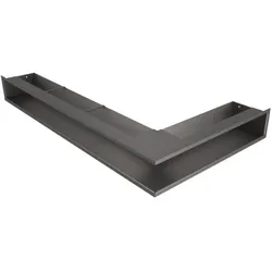 OutInFire Ecklüftungsgitter für Kamin 95x800x450 - Loft Angle links graphit