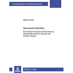 Steuerliche Beihilfen, Fachbücher von Malte Strüber