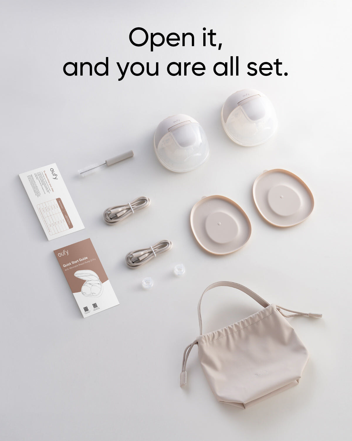 eufy Security Electric Breast Pump, Wearable and Hands Free E10 White