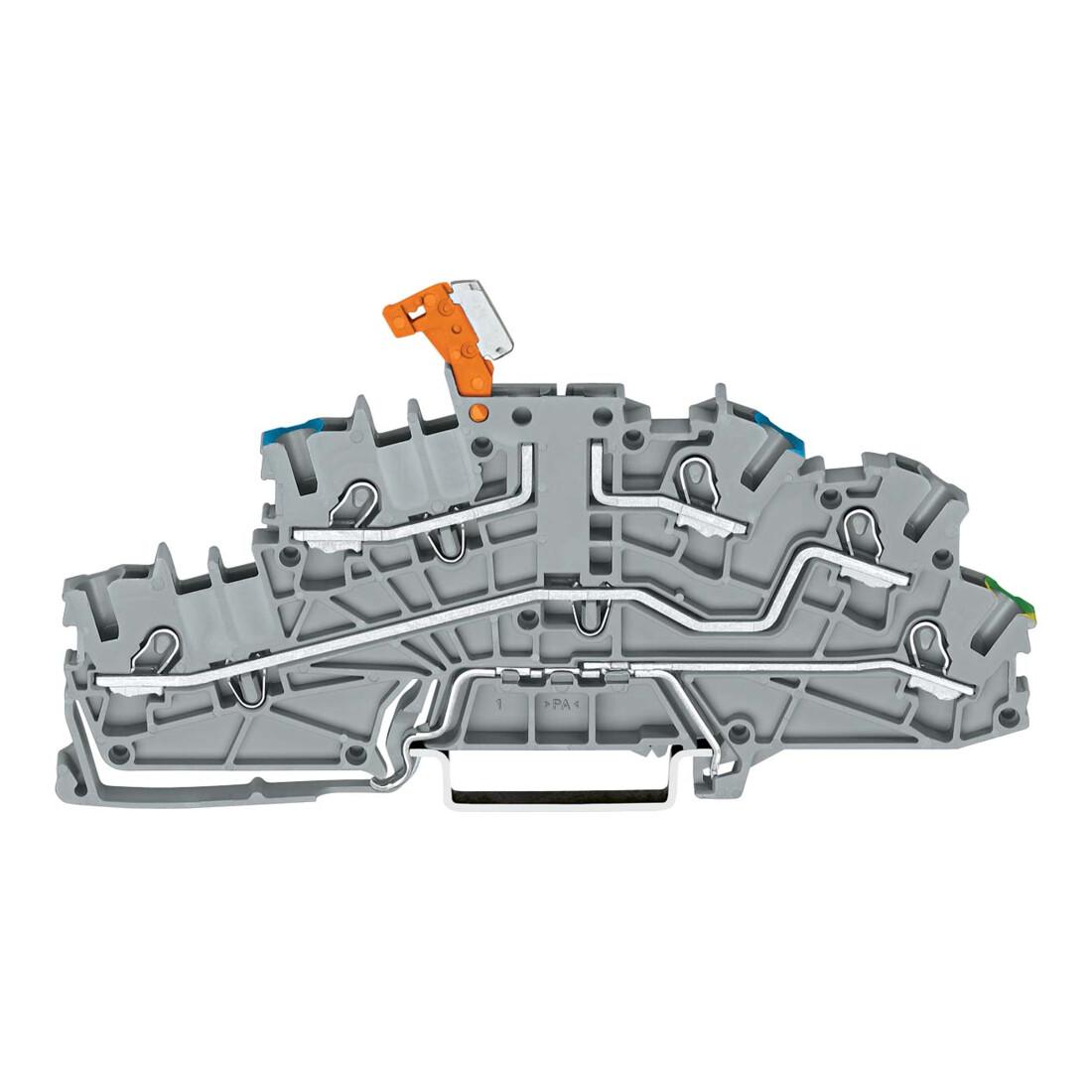 WAGO GmbH& Co. KG Installationsetagenklemme 4mm² grau NT/L/PE 2003-6641 (2700691)