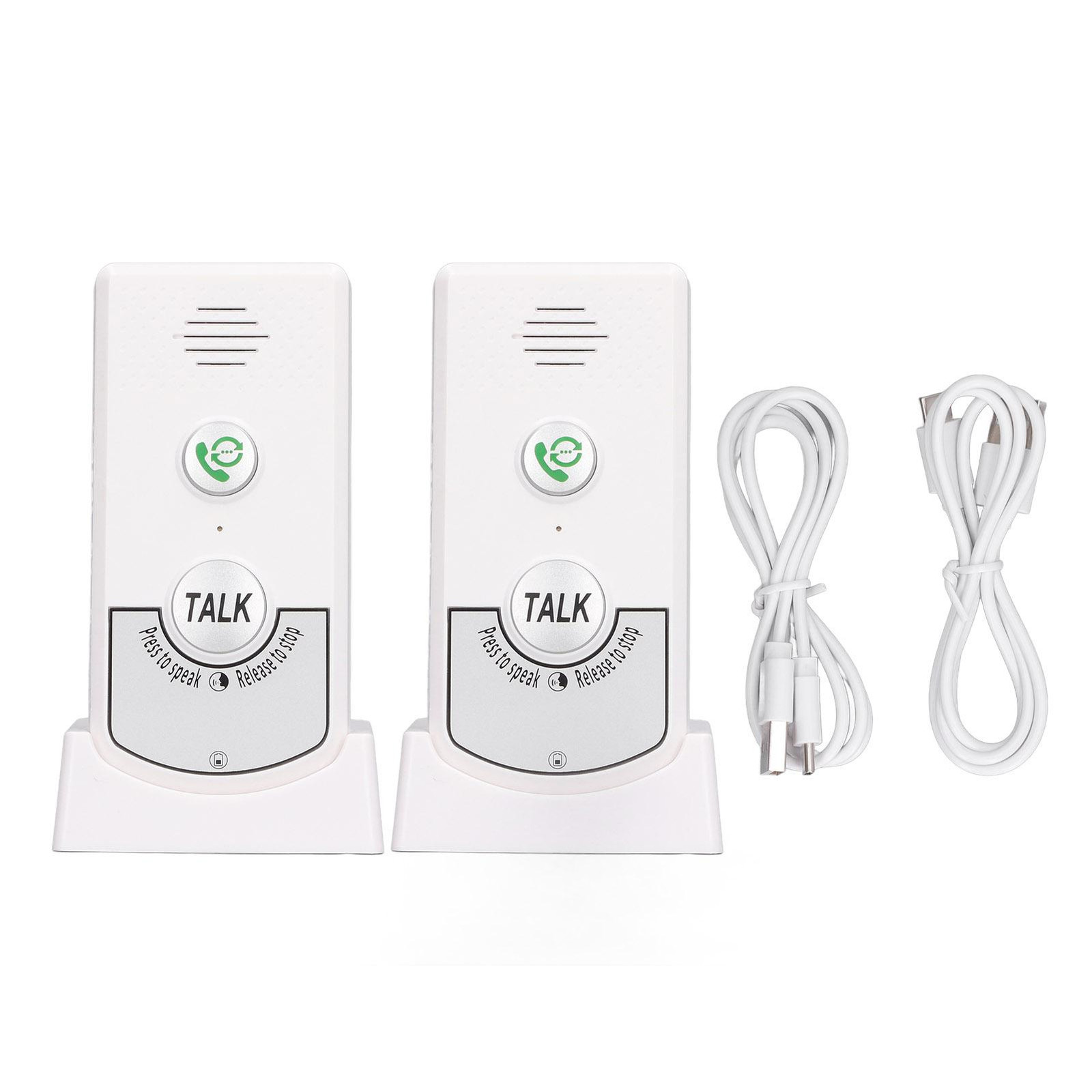 Cocosity Draadloze intercom voor thuisgebruik, slimme deurbel met tweewegcommunicatie, wit