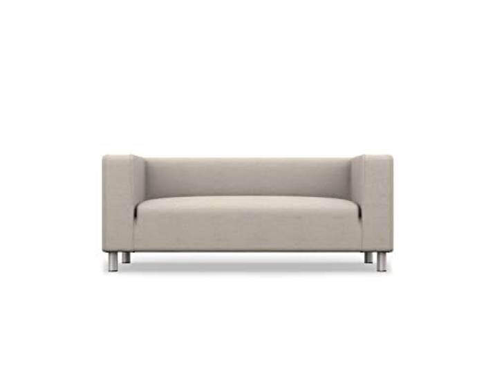 comfortly Housse de canapé 2 places de rechange fabriquée à la main compatible avec le canapé KLIPPAN – Housses uniquement – Housses uniquement (mélanges de cachemire – Beige)