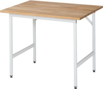 RAU Arbeitstisch, Buche-Platte, 1000 x 1000 x 800-850 mm