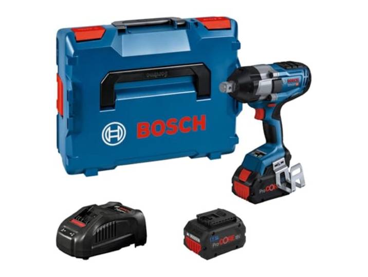 Bosch Professional Boulonneuse BITURBO GDS 18V-1000 GDS 18V-1050 H (couple de serr. 1050 Nm\, couple de desserr. 1700 Nm\, 2 batt. ProCORE18V 8.0Ah\, charg. rapide GAL 1880 CV\, ds L-BOXX) 06019J8502