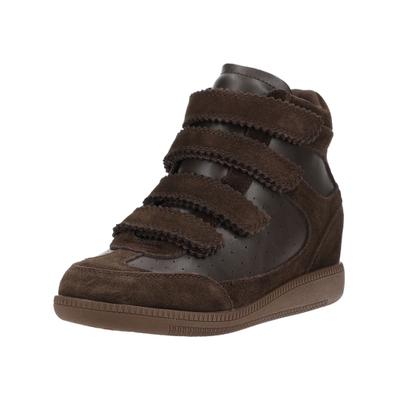 Keilstiefelette STEVE MADDEN "STEVE MADDEN Stiefelette Veloursleder", Damen, Gr. 41, Textil, braun, Veloursleder, Schuhe