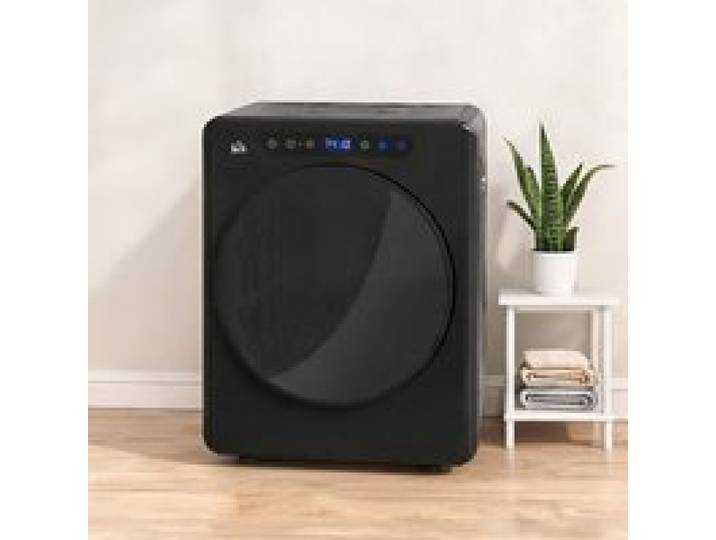 Sèche-linge compact 4 kg 6 programmes 40-60°C tambour inox jet black 49Lx43Wx61H cm