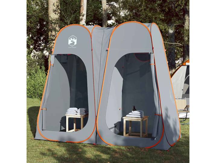 vidaXL Sichtschutzzelt Grau und Orange Pop-Up Wasserdicht