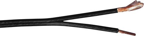 Bedea 10480911 Lautsprecherkabel 2 x 2.5mm² Schwarz Meterware