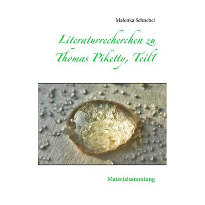 Literaturrecherchen zu Thomas Piketty, Teil1, Taschenbuch von Malenka Schnebel, BoD – Books on Demand, 978-3-7347-5919-2