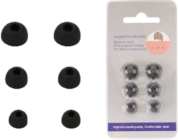 INF Embouts de remplacement pour Sennheiser - 4 pièces, silicone noir