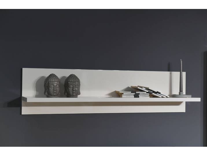 Wandboard GOODPRODUCT, beige (beige hochglanz), B:119,7cm H:29,7cm T:21,2cm, Holzwerkstoff, Regale, Wandboard