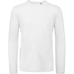 B&C Herren T-Shirt Inspire langarm Long Sleeve TM070 white M