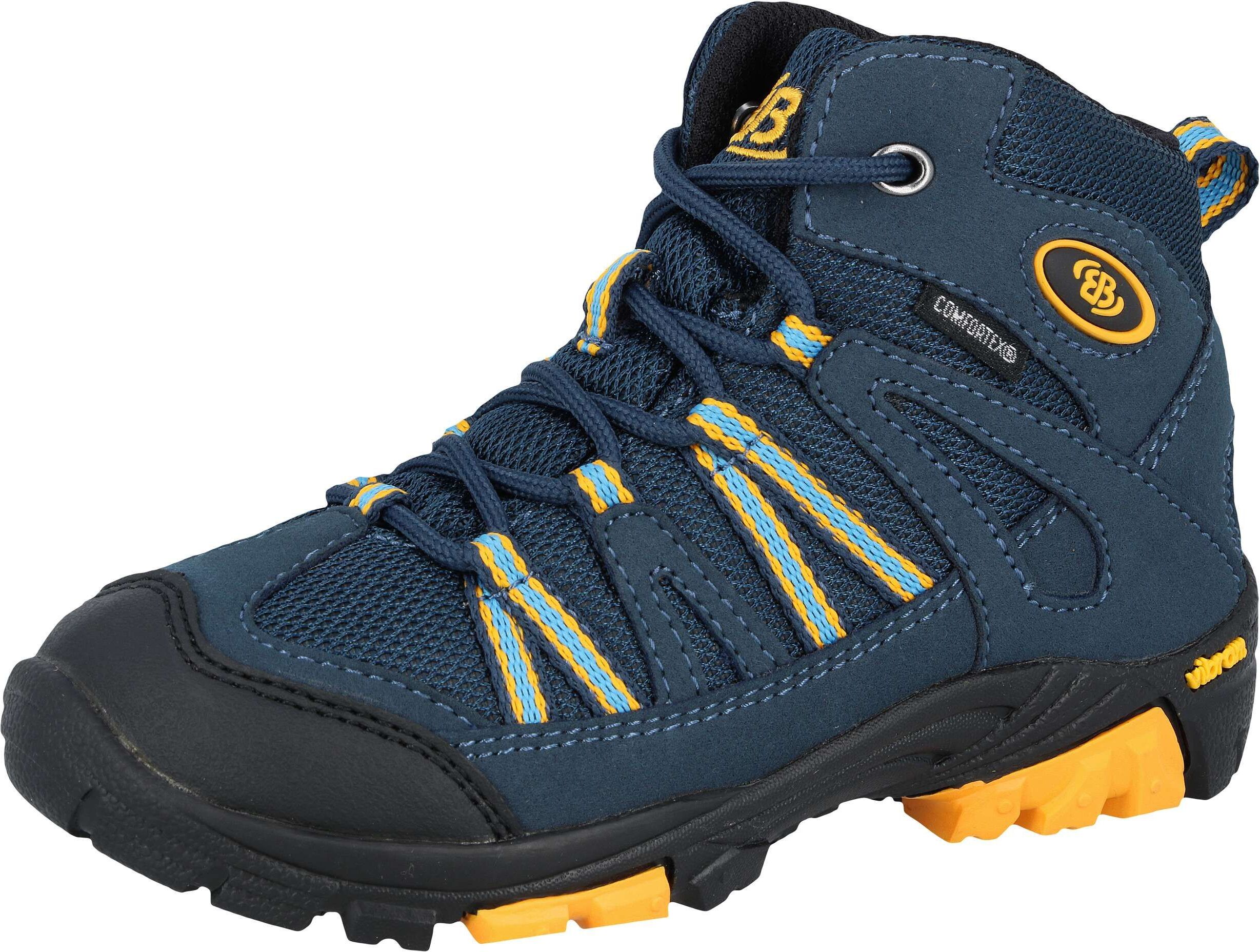 Wanderstiefel BRÜTTING "Outdoorstiefel Ohio High", Jungen, Gr. 30, blau, Synthetik, Schuhe Wanderstiefel blau 30