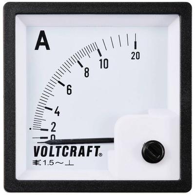 VOLTCRAFT AM-72X72/10A AM-72X72/10A Analog-Einbaumessgerät AM-72X72/10A 10A Dreheisen