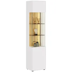 Jette Home Vitrine  Como ¦ weiß ¦ Maße (cm): B: 47 H: 206 T: 38.0