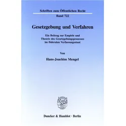 Gesetzgebung und Verfahren., Fachbücher von Hans-Joachim Mengel