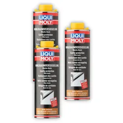 3x Hohlraumversiegelung LIQUI MOLY 6108 Hohlraumkonservierung hellbraun Wachs 1L