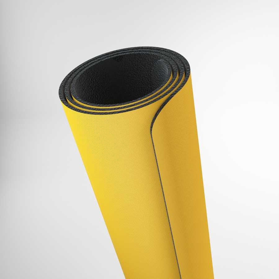 Gamegenic Prime 2mm Playmat for Card Games and Desktop Use, Yellow, 2mm Thick, Natural Rubber, Anti-Slip Base