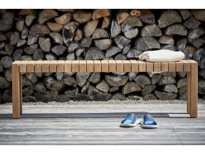 Jan Kurtz Manti Bank Teak massiv natur