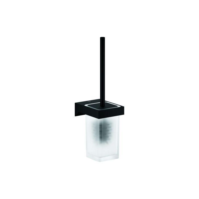 Grohe Selection Cube WC-Bürstengarnitur 102277KF00 Glas, Wandmontage, verdeckte Befestigung, phantom black