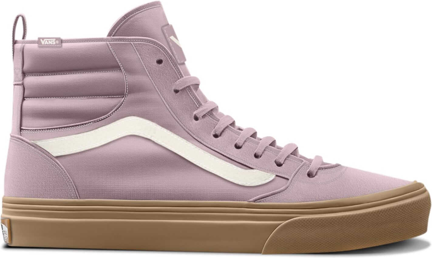 Sneaker VANS "Ashwood Hi Decon", Damen, Gr. 39, rosa (fpr, gum misty mauve), Textil, Schuhe Sneaker, vom Vans Sk8-Hi inspiriert