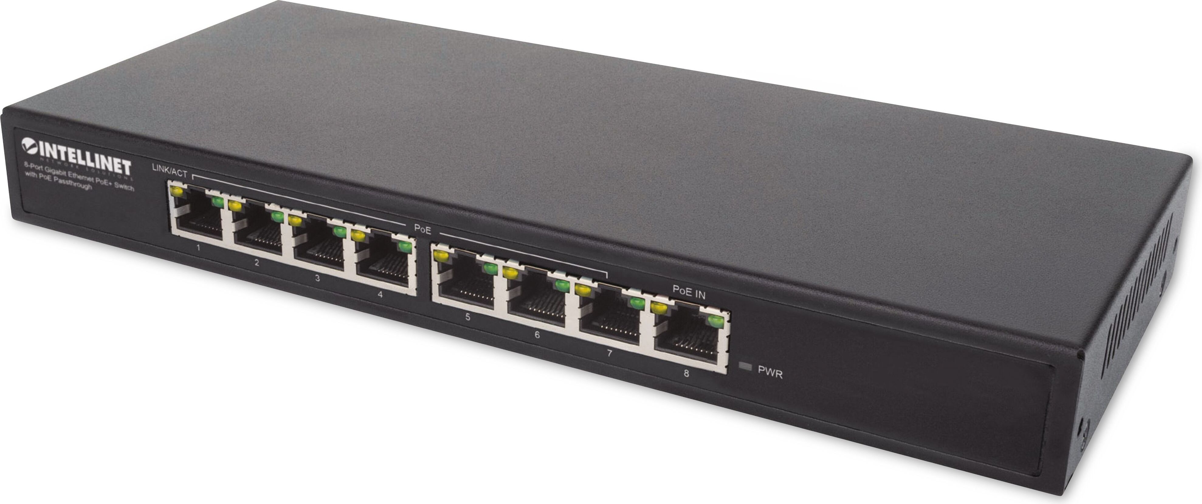 Intellinet 561679, Gigabit Ethernet (10/100/1000), Power over Ethernet (PoE)