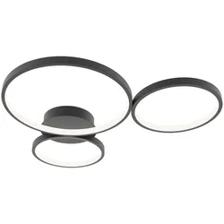 Italux SPL-20452-3-BK LED Deckenleuchte Maver | 40W LED | 2100lm | 3000-6000K