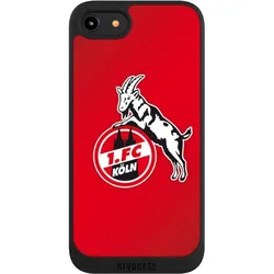 Nivocase Handyhülle für Apple iPhone 7 Hülle NIVOpure Case Schwarz 1. FC Köln EffZeh Offizielles (Apple iPhone 7), Smartphone Hülle, Schwarz