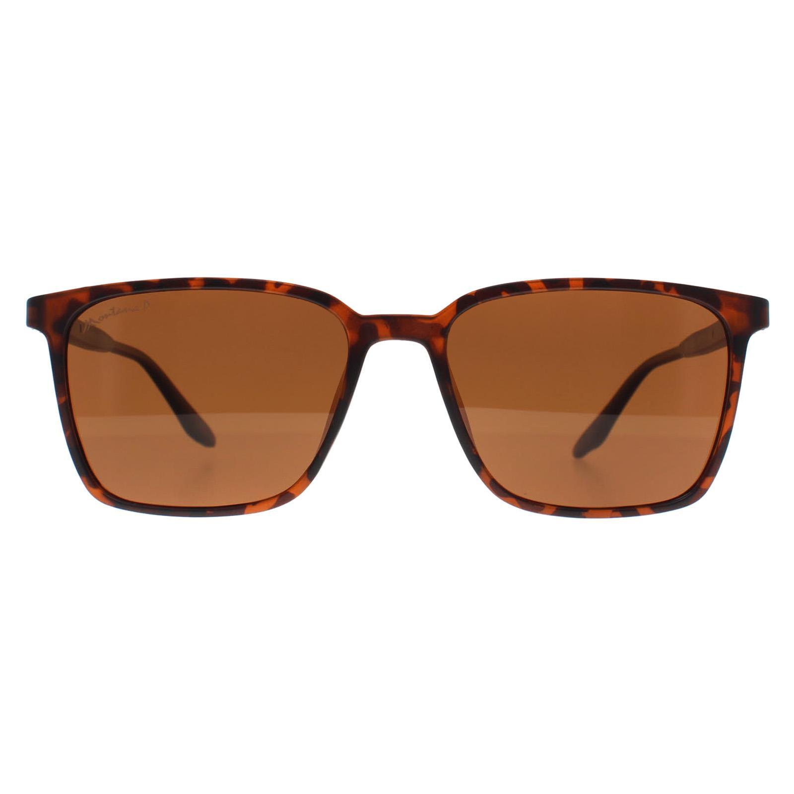 Montana Square Unisex Schildpad Bruin Gepolariseerd MP186